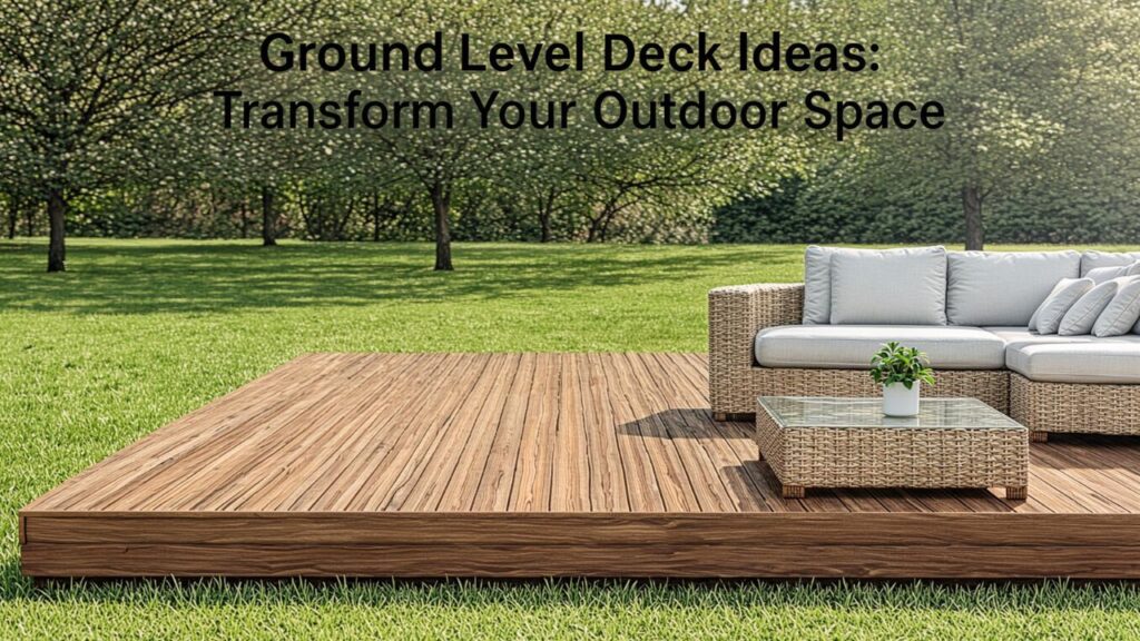 Ground Level Deck Ideas: Transform Your Outdoor Space