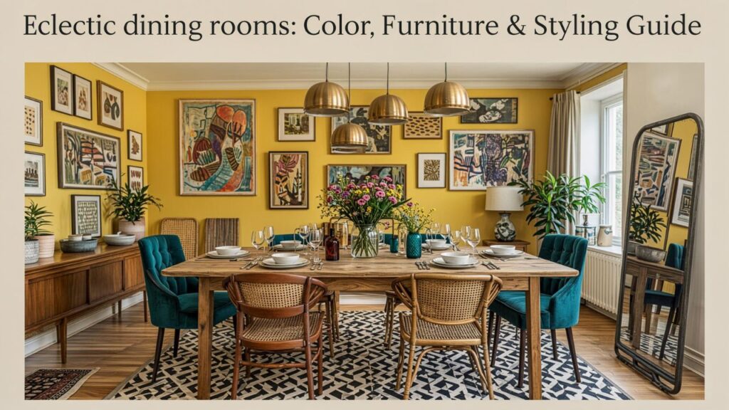 Eclectic dining rooms: Color, Furniture & Styling Guide