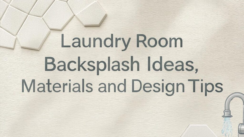 Laundry Room Backsplash Ideas, Materials and Design Tips