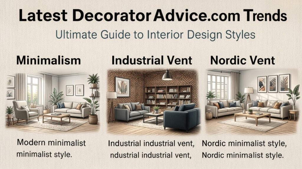 Latest DecoratorAdvice.com Trends: Ultimate Guide to Interior Design Styles
