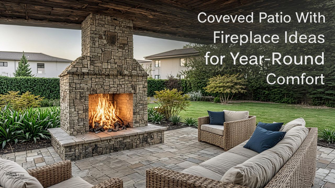 Covered Patio With Fireplace Ideas for Year-Round Comfort